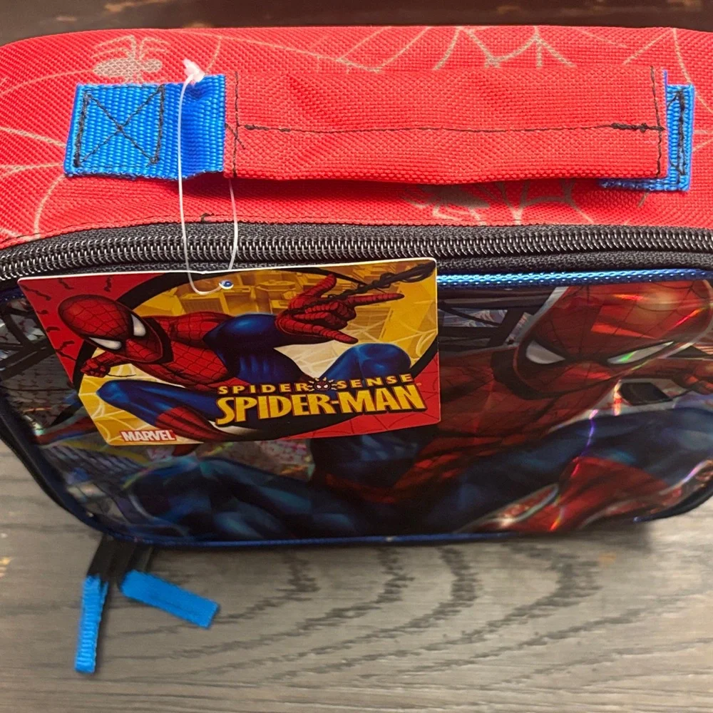 Marvel Spider-Man Holographic Lunch Box with Red and Blue Accents